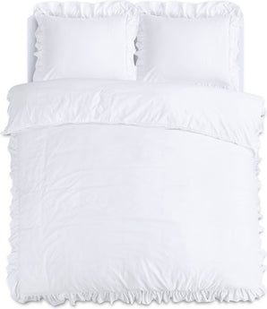 Dekbedovertrek Ruffles Wit