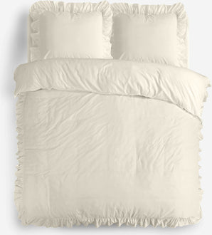 Dekbedovertrek Ruffles Beige