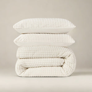 Dekbedovertrek Check Teddy Creme