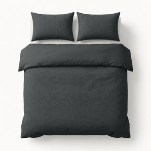 Dekbedovertrek Modern Geo 3D Anthracite