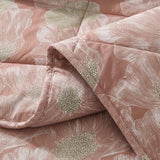 Lazy dekbed zonder overtrek katoen Veer terracotta tweepersoons