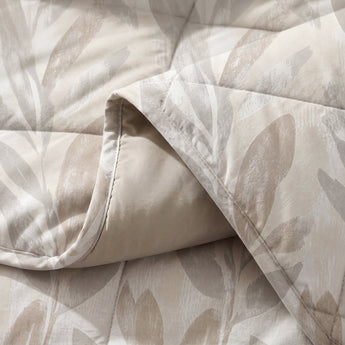 Lazy dekbed zonder overtrek katoen Gacho taupe tweepersoons