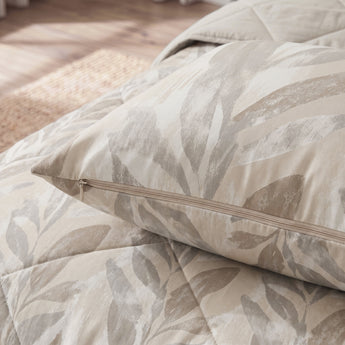 Lazy dekbed zonder overtrek katoen Gacho taupe tweepersoons