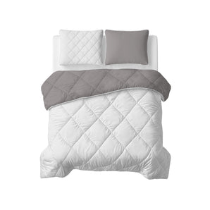 Dekbed zonder Overtrek Diamond Beige/Grijs