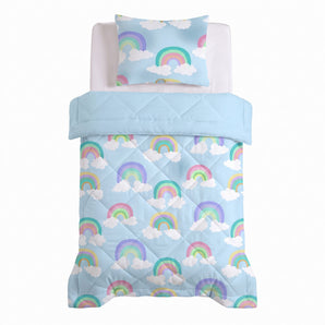 Dekbed Zonder Overtrek Regenboog Blauw