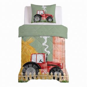 Dekbed Zonder Overtrek Tractor Groen