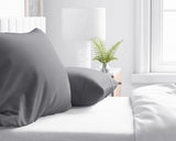 Dreamhouse Kussensloop - 2 Stuks - Flanel - Zacht - Antraciet - 60x70 - Dromen & Wonen