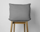 Dreamhouse Kussensloop - 2 Stuks - Flanel - Zacht - Antraciet - 60x70 - Dromen & Wonen