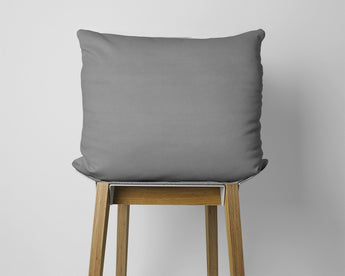 Dreamhouse Kussensloop - 2 Stuks - Flanel - Zacht - Antraciet - 60x70 - Dromen & Wonen