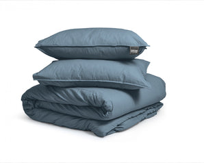 Dreamhouse Stone Washed Blauw Dekbedovertrek - Dromen & Wonen