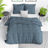 Dreamhouse Stone Washed Blauw Dekbedovertrek - Dromen & Wonen
