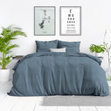 Dreamhouse Stone Washed Blauw Dekbedovertrek - Dromen & Wonen