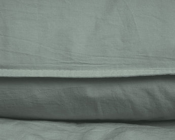 Dreamhouse Stone Washed Groen Dekbedovertrek - Dromen & Wonen