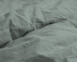 Dreamhouse Stone Washed Groen Dekbedovertrek - Dromen & Wonen