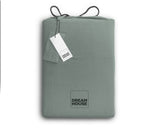 Dreamhouse Stone Washed Groen Dekbedovertrek - Dromen & Wonen