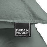 Dreamhouse Stone Washed Groen Dekbedovertrek - Dromen & Wonen
