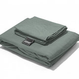 Dreamhouse Stone Washed Groen Dekbedovertrek - Dromen & Wonen