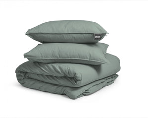 Dreamhouse Stone Washed Groen Dekbedovertrek - Dromen & Wonen