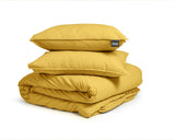 Dreamhouse Stone Washed Okergeel Dekbedovertrek - Dromen & Wonen