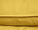 Dreamhouse Stone Washed Okergeel Dekbedovertrek - Dromen & Wonen