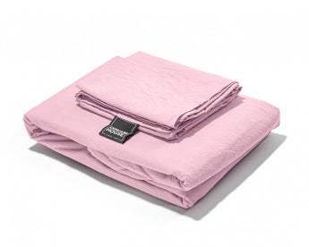 Dreamhouse Stone Washed Roze Dekbedovertrek - Dromen & Wonen