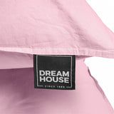 Dreamhouse Stone Washed Roze Dekbedovertrek - Dromen & Wonen
