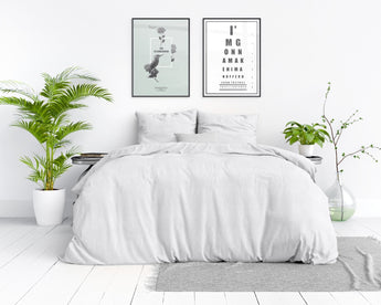 Dreamhouse Stone Washed Wit Dekbedovertrek - Dromen & Wonen