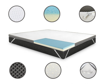 Hybrid Gel Traagschuim Topper - Dromen & Wonen