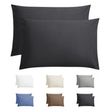 Kussensloop - 2 Stuks - 100% Katoen - Antraciet - 60x70 - Dromen & Wonen