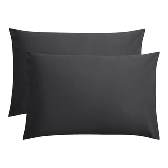 Kussensloop - 2 Stuks - 100% Katoen - Antraciet - 60x70 - Dromen & Wonen