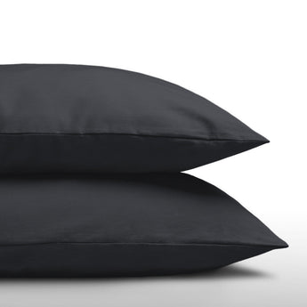 Kussensloop - 2 Stuks - 100% Katoen - Antraciet - 60x70 - Dromen & Wonen