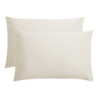 Kussensloop - 2 Stuks - 100% Katoen - Creme - 60x70 - Dromen & Wonen