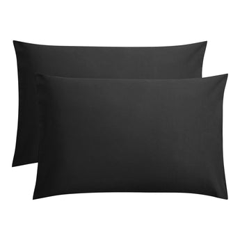 Kussensloop - 2 Stuks - 100% Katoen - Zwart - 60x70 - Dromen & Wonen