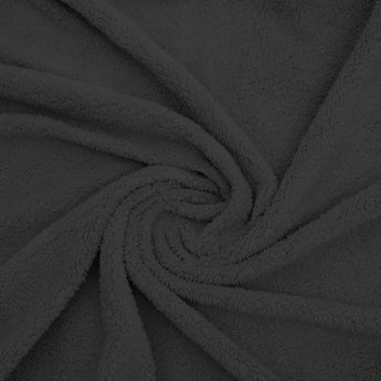 Kussensloop - 2 Stuks - Teddyfleece - Antraciet - 60x70 - Dromen & Wonen