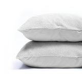 Kussensloop - 2 Stuks - Teddyfleece - Grijs - 60x70 - Dromen & Wonen