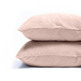 Kussensloop - 2 Stuks - Teddyfleece - Roze - 60x70 - Dromen & Wonen