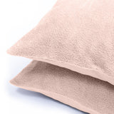 Kussensloop - 2 Stuks - Teddyfleece - Roze - 60x70 - Dromen & Wonen