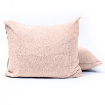 Kussensloop - 2 Stuks - Teddyfleece - Roze - 60x70 - Dromen & Wonen