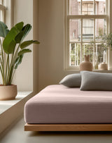 Mousseline Hoeslaken Roze