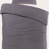 Sleeptime Basic Antraciet Dekbedovertrek - Dromen & Wonen