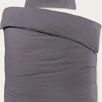Sleeptime Basic Antraciet Dekbedovertrek - Dromen & Wonen