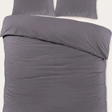 Sleeptime Basic Antraciet Dekbedovertrek - Dromen & Wonen