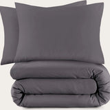 Sleeptime Basic Antraciet Dekbedovertrek - Dromen & Wonen