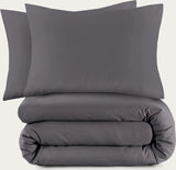 Sleeptime Basic Antraciet Dekbedovertrek - Dromen & Wonen