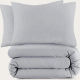Sleeptime Basic Grijs Dekbedovertrek - Dromen & Wonen