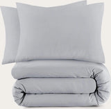 Sleeptime Basic Grijs Dekbedovertrek - Dromen & Wonen