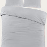 Sleeptime Basic Grijs Dekbedovertrek - Dromen & Wonen