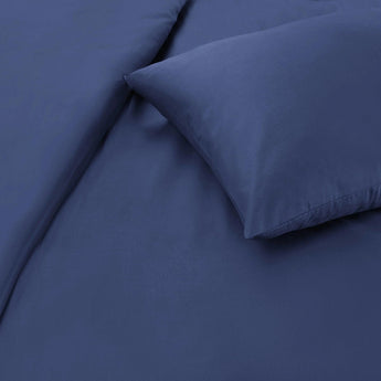 Sleeptime Basic Navy Blauw Dekbedovertrek - Dromen & Wonen