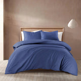 Sleeptime Basic Navy Blauw Dekbedovertrek - Dromen & Wonen