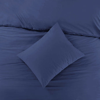 Sleeptime Basic Navy Blauw Dekbedovertrek - Dromen & Wonen